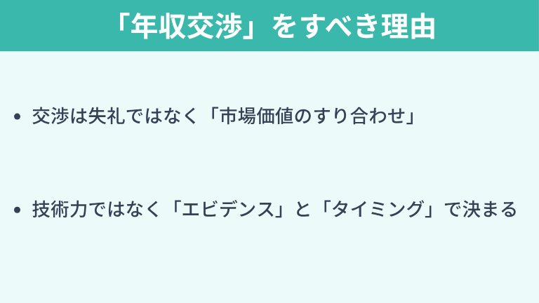 ITエンジニアが「年収交渉」をすべき理由