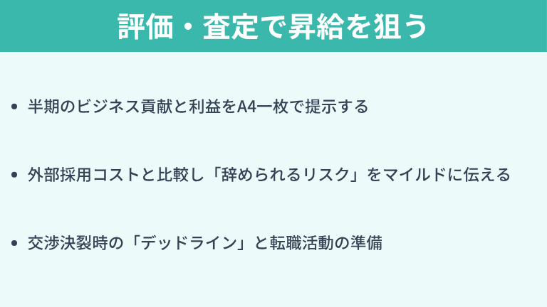 【現職編】評価・査定で昇給を狙う方法