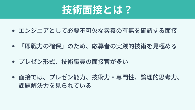 技術面接とは？