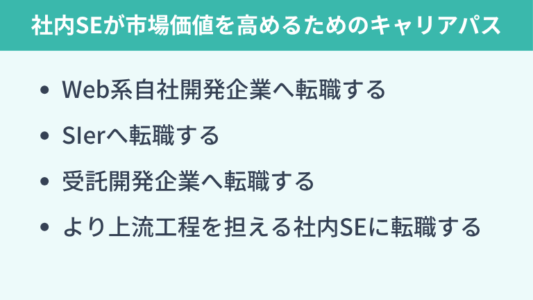 社内SEが市場価値を高めるためのキャリアパス