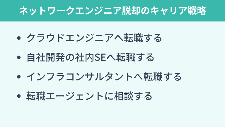 ネットワークエンジニアがきつい状況を抜け出すためのキャリア戦略