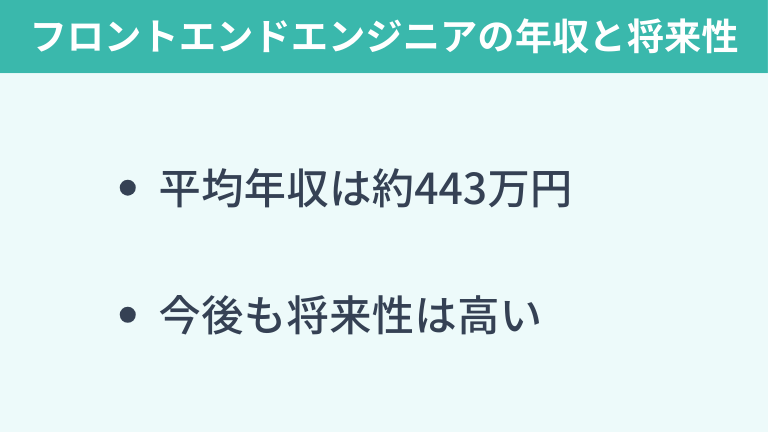 フロントエンドエンジニアの年収と将来性