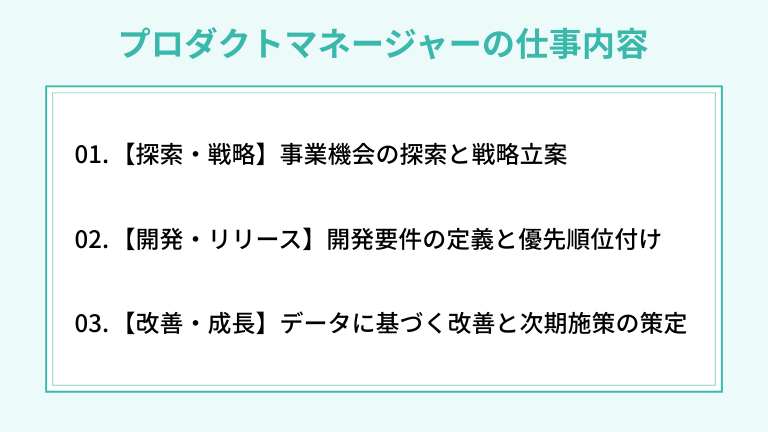 プロダクトマネージャーの仕事内容