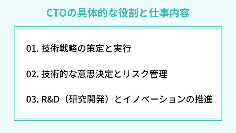  CTOの具体的な役割と仕事内容