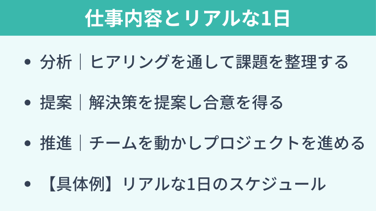 ITコンサルタントの仕事内容とリアルな1日