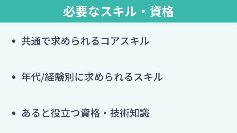 ITコンサルタントに必要なスキル・資格