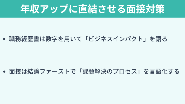 市場価値を年収アップに直結させる面接対策