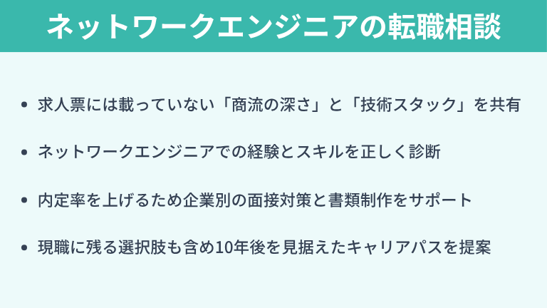 ネットワークエンジニアの転職相談はキッカケエージェント