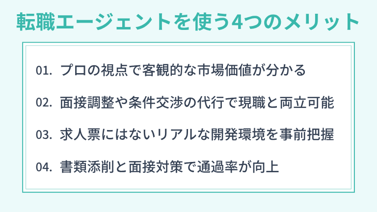 ITエンジニアが転職エージェントを使う4つのメリット