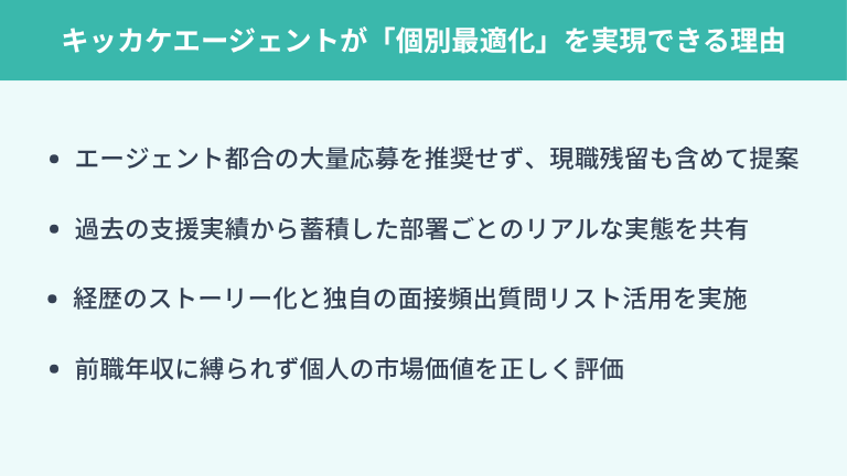 キッカケエージェントが「個別最適化」を実現できる理由