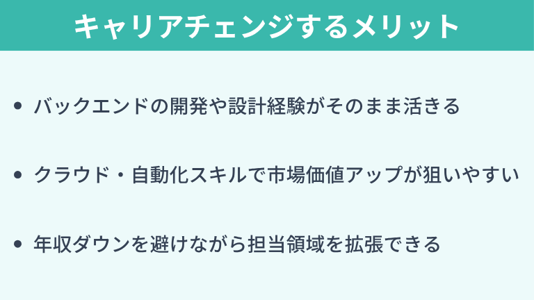 バックエンドからSREにキャリアチェンジするメリット