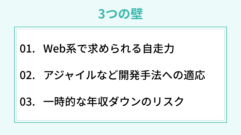システムエンジニアからWebエンジニアへの転職：3つの壁