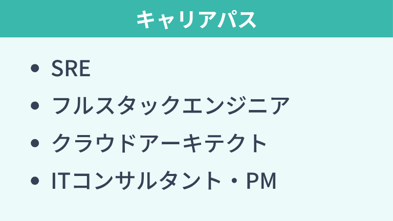 インフラエンジニアのキャリアパス