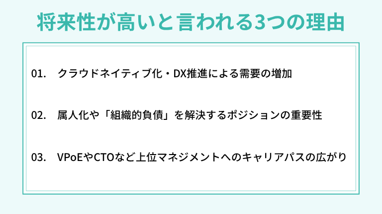SREエンジニアの将来性が高いと言われる3つの理由