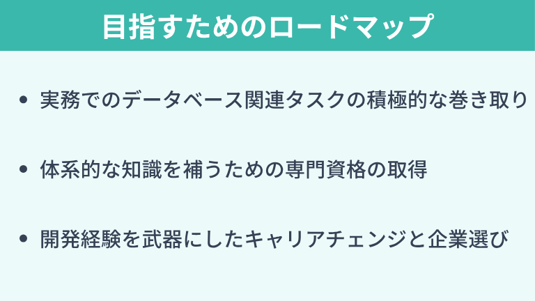 データベースエンジニアを目指すためのロードマップ