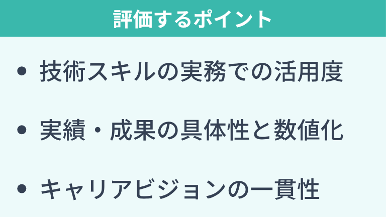 採用担当者が評価するポイント