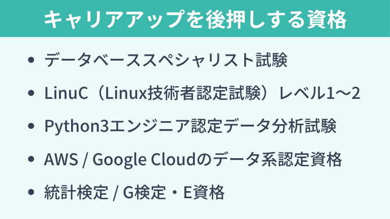 データエンジニアのキャリアアップを後押しするおすすめ資格