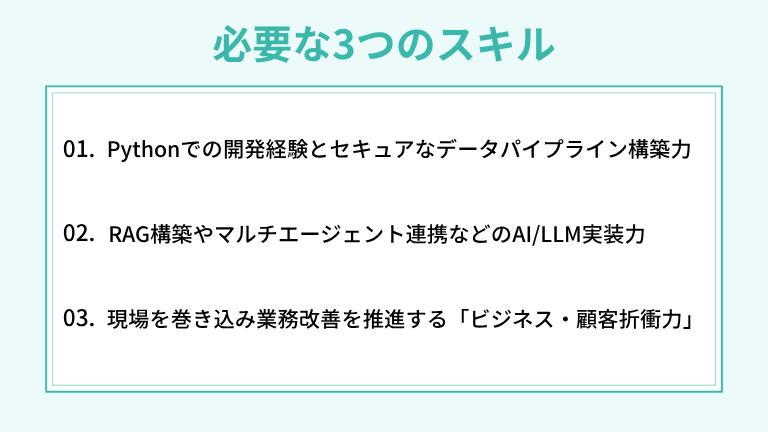 FDEを目指すために必要な3つのスキル