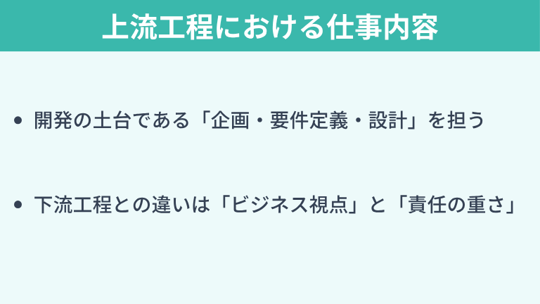 エンジニアの上流工程における仕事内容とは？