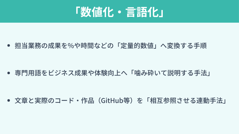 技術的貢献と成果を正しく伝える「数値化・言語化」のテクニック