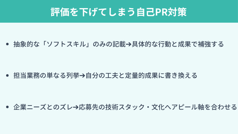 評価を下げてしまう自己PRのよくある落とし穴と対策